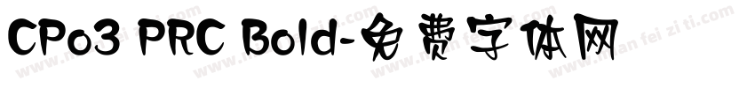 CPo3 PRC Bold字体转换